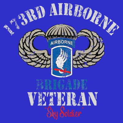 Us Paratrooper 173rd Airborne Brigade Veteran Sky Soldier T-Shirt