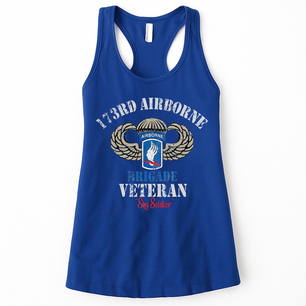 Us Paratrooper 173rd Airborne Brigade Veteran Sky Soldier Womens Tank Top
