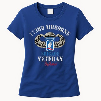 Us Paratrooper 173rd Airborne Brigade Veteran Sky Soldier Womens T-Shirt