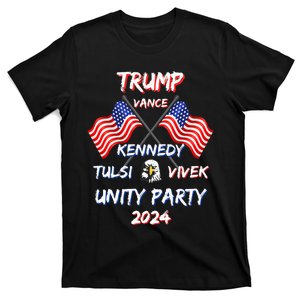 Unity Party 2024 Trump Vance Kennedy Tulsi Vivek T-Shirt