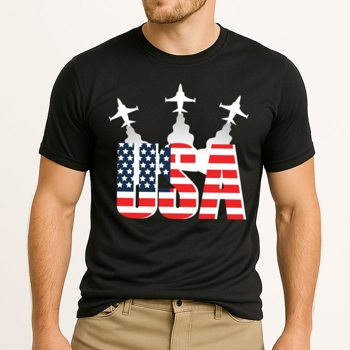 USA Pilot 4th Of July Patriotic Performance Shirt