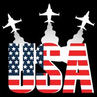 USA Pilot 4th Of July Patriotic Performance Shirt