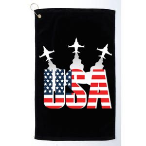 USA Pilot 4th Of July Patriotic Platinum Collection Golf Towel