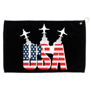 USA Pilot 4th Of July Patriotic Grommeted Golf Towel