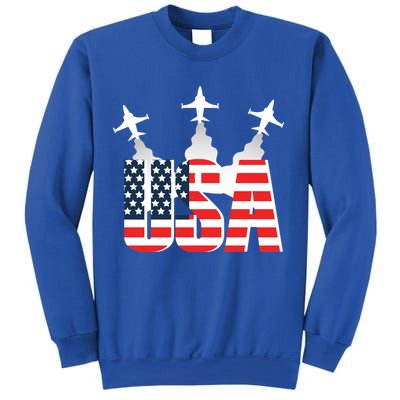 USA Pilot 4th Of July Patriotic Sweatshirt