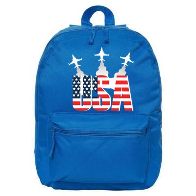 USA Pilot 4th Of July Patriotic 16 in Basic Backpack