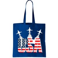 USA Pilot 4th Of July Patriotic Tote Bag