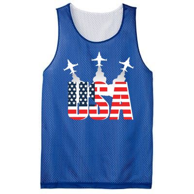 USA Pilot 4th Of July Patriotic Mesh Reversible Basketball Jersey Tank