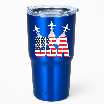USA Pilot 4th Of July Patriotic Tumbler