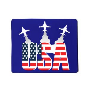 USA Pilot 4th Of July Patriotic Mousepad