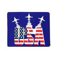 USA Pilot 4th Of July Patriotic Mousepad