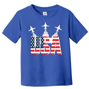 USA Pilot 4th Of July Patriotic Toddler T-Shirt