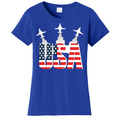 USA Pilot 4th Of July Patriotic Women's T-Shirt