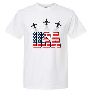 USA Pilot 4th Of July Patriotic Garment-Dyed Heavyweight T-Shirt