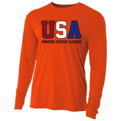 Usa Patriotic 4th Of July American Trump Conservative Funny Gift Cooling Performance Long Sleeve Crew