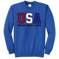 Usa Patriotic 4th Of July American Trump Conservative Funny Gift Sweatshirt