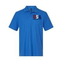 Usa Patriotic 4th Of July American Trump Conservative Funny Gift Softstyle Adult Sport Polo