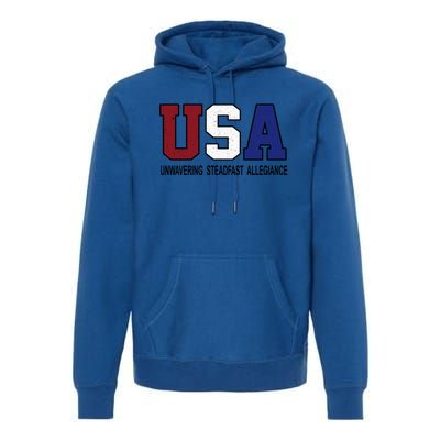 Usa Patriotic 4th Of July American Trump Conservative Funny Gift Premium Hoodie