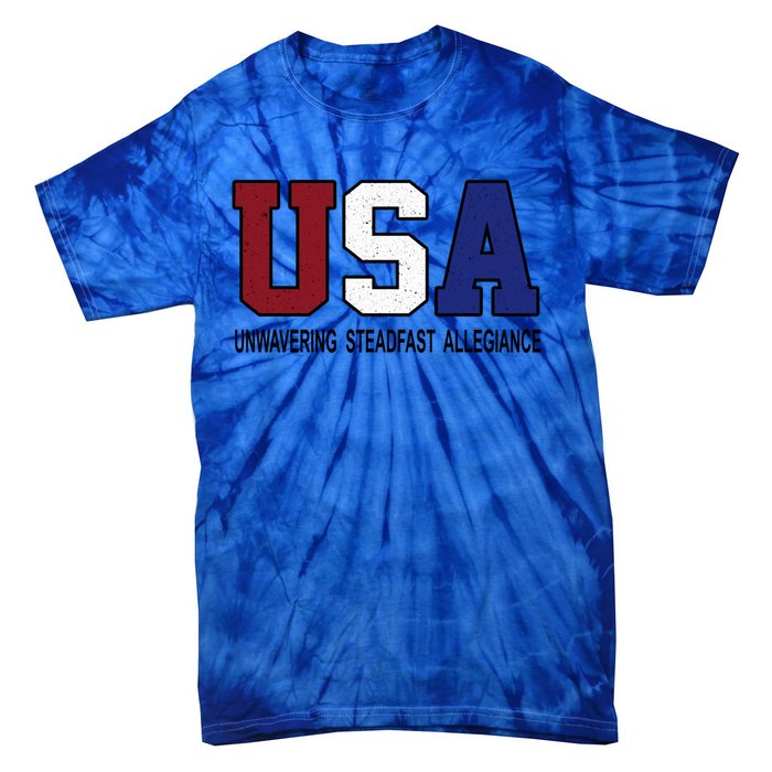 Usa Patriotic 4th Of July American Trump Conservative Funny Gift Tie-Dye T-Shirt