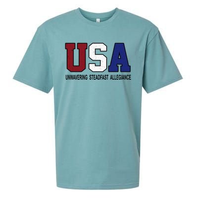 Usa Patriotic 4th Of July American Trump Conservative Funny Gift Sueded Cloud Jersey T-Shirt