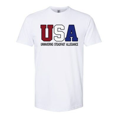 Usa Patriotic 4th Of July American Trump Conservative Funny Gift Softstyle CVC T-Shirt