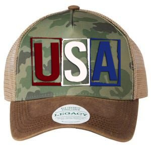 USA Patriotic 4th Of July Legacy Tie Dye Trucker Hat