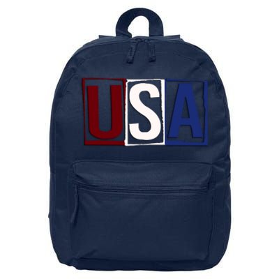 USA Patriotic 4th Of July 16 in Basic Backpack