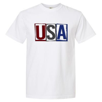 USA Patriotic 4th Of July Garment-Dyed Heavyweight T-Shirt