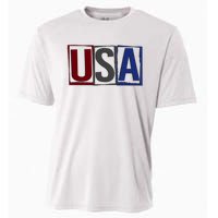 USA Patriotic 4th Of July Cooling Performance Crew T-Shirt