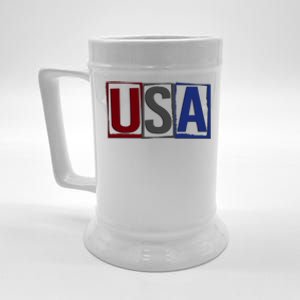 USA Patriotic 4th Of July Beer Stein