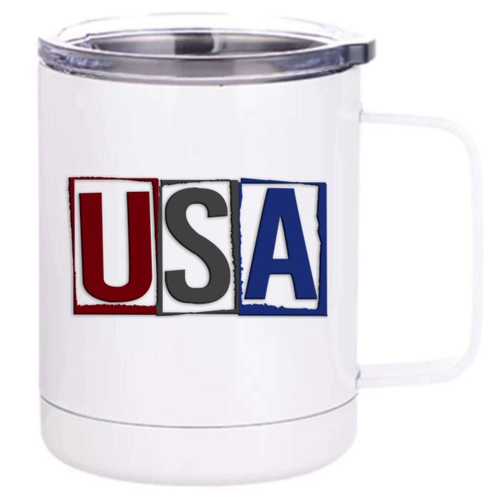 USA Patriotic 4th Of July 12 oz Stainless Steel Tumbler Cup