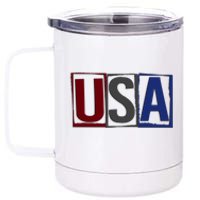 USA Patriotic 4th Of July 12 oz Stainless Steel Tumbler Cup