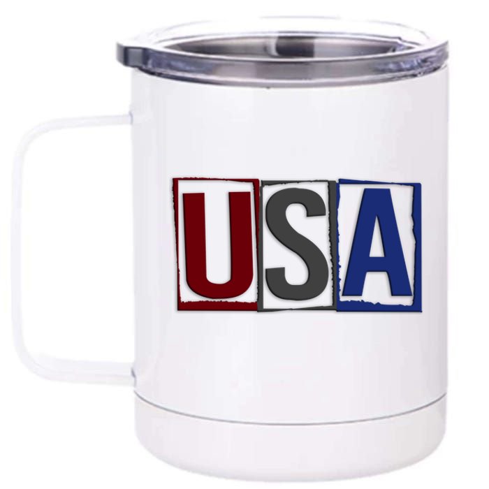 USA Patriotic 4th Of July 12 oz Stainless Steel Tumbler Cup