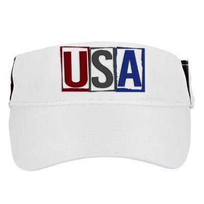 USA Patriotic 4th Of July Adult Drive Performance Visor