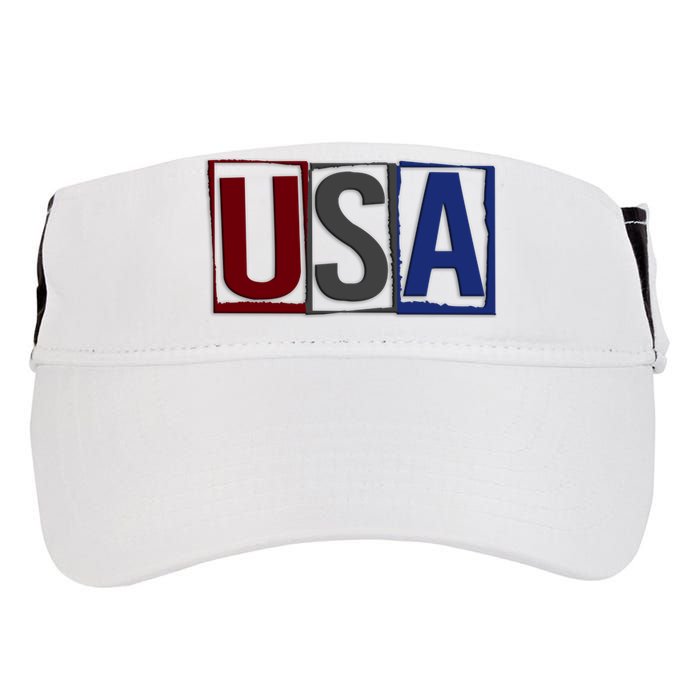 USA Patriotic 4th Of July Adult Drive Performance Visor