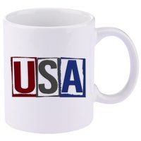 USA Patriotic 4th Of July 11oz C Handle Ceramic Mug