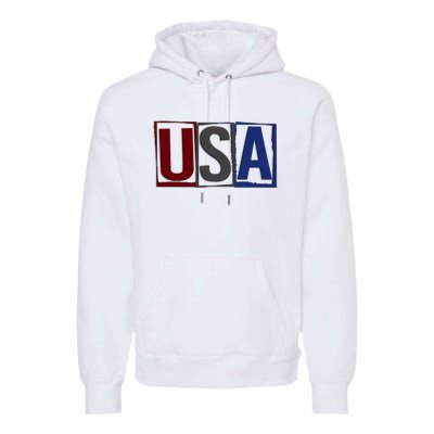 USA Patriotic 4th Of July Premium Hoodie