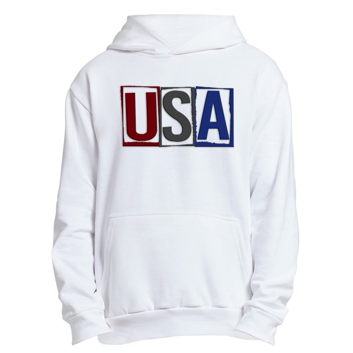 USA Patriotic 4th Of July Urban Pullover Hoodie