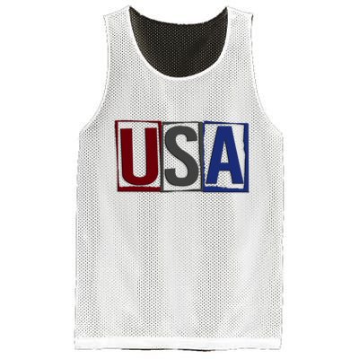 USA Patriotic 4th Of July Mesh Reversible Basketball Jersey Tank