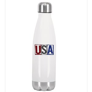 USA Patriotic 4th Of July Stainless Steel Insulated Water Bottle