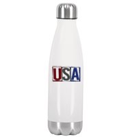 USA Patriotic 4th Of July Stainless Steel Insulated Water Bottle