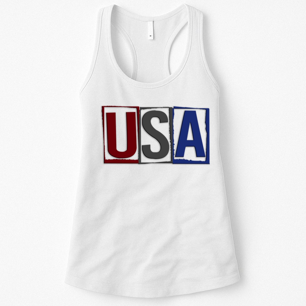USA Patriotic 4th Of July Womens Tank Top