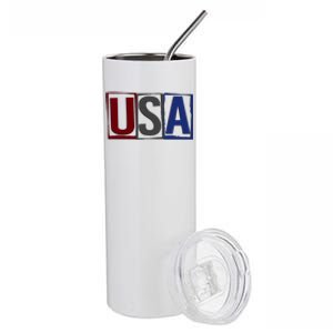 USA Patriotic 4th Of July Stainless Steel Tumbler