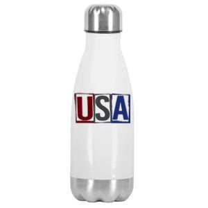 USA Patriotic 4th Of July Stainless Steel Insulated Water Bottle