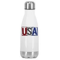 USA Patriotic 4th Of July Stainless Steel Insulated Water Bottle