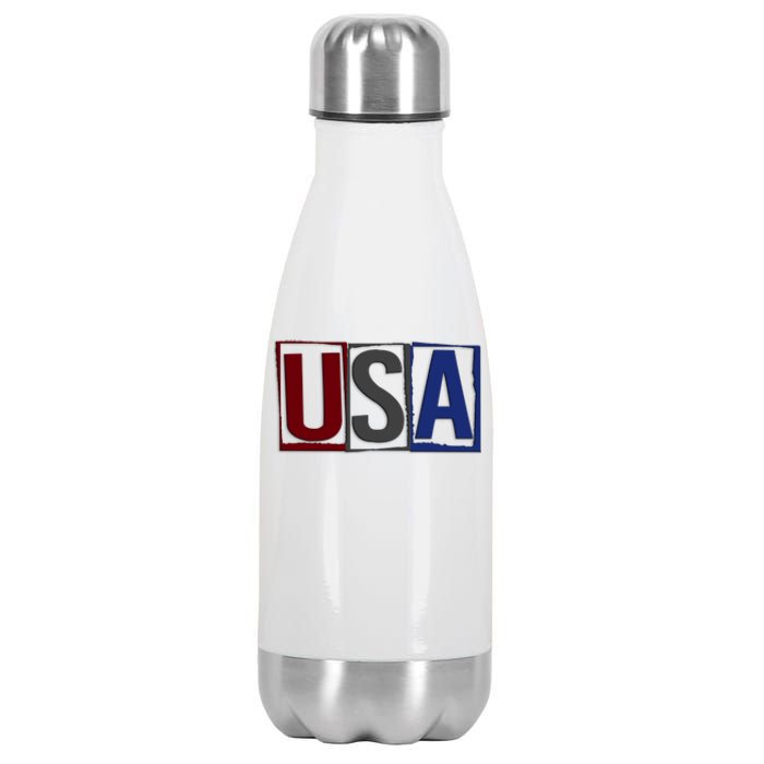 USA Patriotic 4th Of July Stainless Steel Insulated Water Bottle