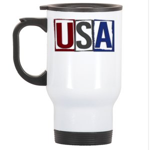 USA Patriotic 4th Of July Stainless Steel Travel Mug