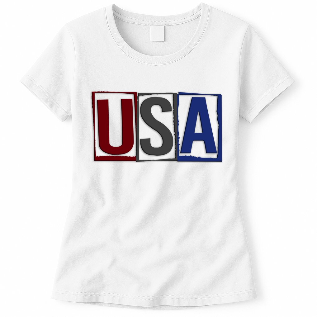 USA Patriotic 4th Of July Womens T-Shirt