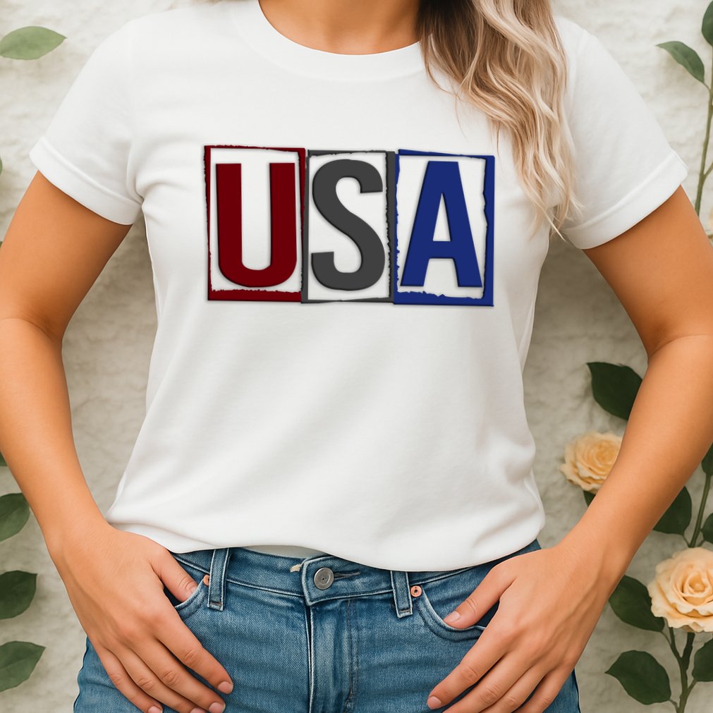 USA Patriotic 4th Of July Womens T-Shirt