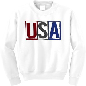 USA Patriotic 4th Of July Kids Sweatshirt